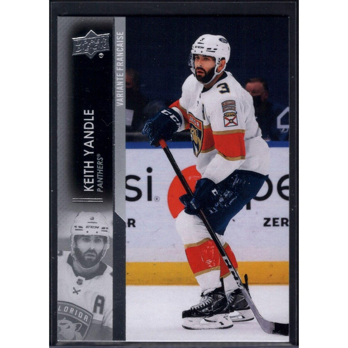 2021-22 UD Hockey Series 1 Keith Yandle Florida Panthers #81 French Variant - Collectible Craze America