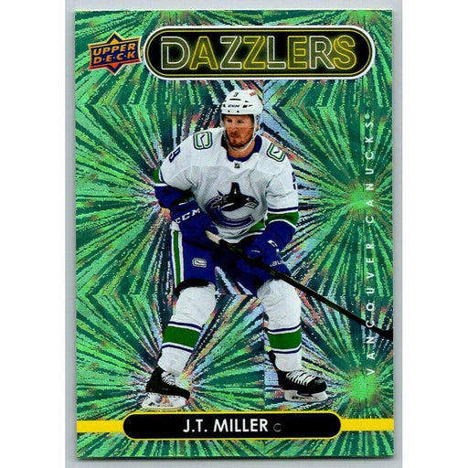 2021-22 Upper Deck Dazzlers #DZ-44 J.T. Miller Vancouver Canucks Green - Collectible Craze America