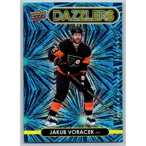 2021-22 Upper Deck Hockey Series 1 Blue Dazzler #DZ-34 Jakub Voracek - Collectible Craze America