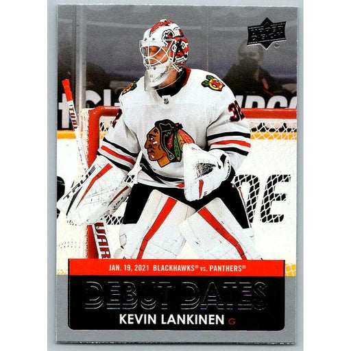 2021-22 Upper Deck Hockey Series 1 Debut Dates #DD-5 Kevin Lankinen Chicago - Collectible Craze America