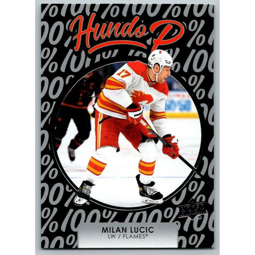 2021-22 Upper Deck Hockey Series 1 Hundo P #HP-7 Milan Lucic Calgary Flames - Collectible Craze America