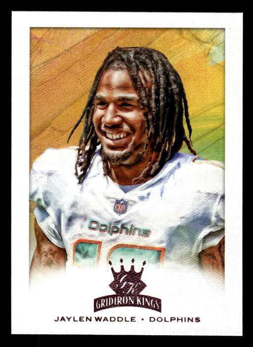 Jaylen Waddle 2021 Panini Chronicles Football Gridiron Kings Pink Front of Card