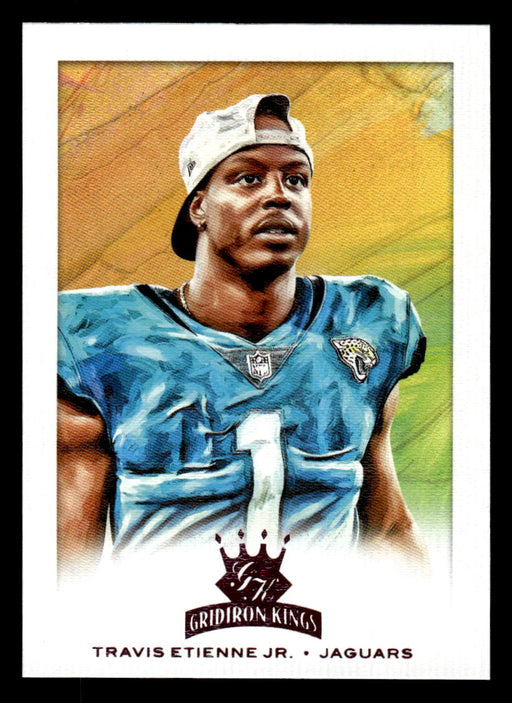 Travis Etienne Jr. 2021 Panini Chronicles Football Gridiron Kings Pink Front of Card