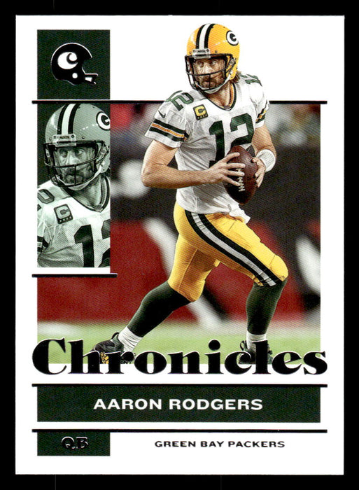 Aaron Rodgers 2021 Panini Chronicles Football Chronicles Front of Card
