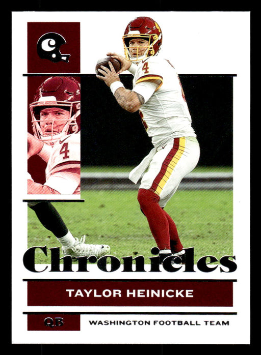Taylor Heinicke 2021 Panini Chronicles Football Chronicles Front of Card