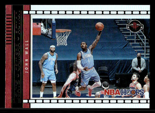 John Wall 2021 Panini NBA Hoops Holo Lights Camera Action Front of Card
