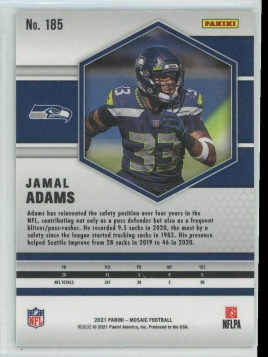 2021 Panini Mosaic #185 Jamal Adams Seattle Seahawks - Collectible Craze America