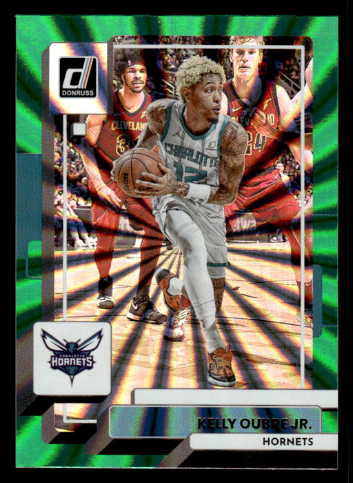 Kelly Oubre Jr. 2022-23 Panini Donruss Basketball Green Holo Laser Front of Card