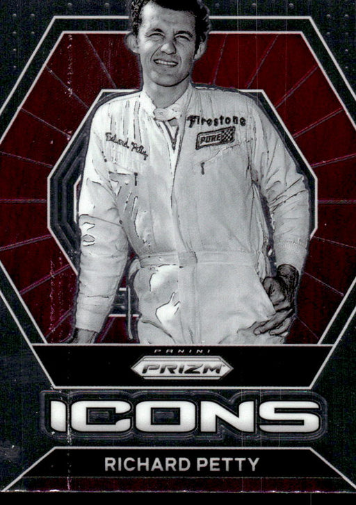 Richard Petty 2022 Panini Prizm Racing Icons Front of Card