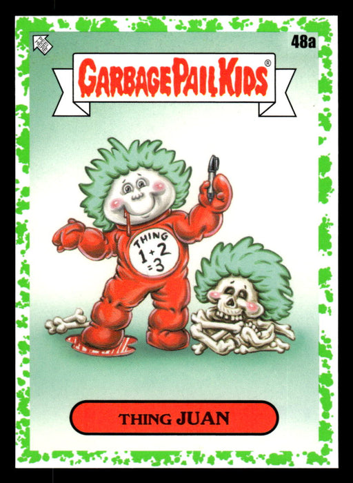 Thing JUAN 2022 Topps Garbage Pail Kids Bookworms Booger Green Front of Card