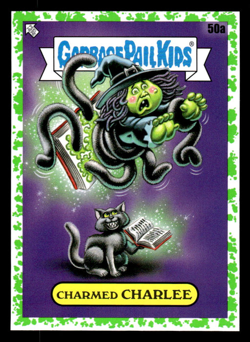 Charmed CHARLEE 2022 Topps Garbage Pail Kids Bookworms Booger Green Front of Card