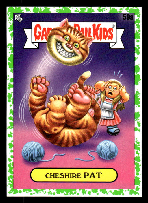 Cheshire PAT 2022 Topps Garbage Pail Kids Bookworms Booger Green Front of Card