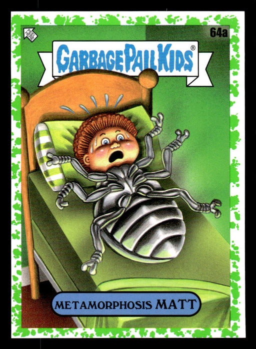 Metamorphosis MATT 2022 Topps Garbage Pail Kids Bookworms Booger Green Front of Card