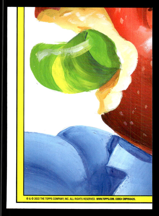Book MARK 2022 Topps Garbage Pail Kids Bookworms Booger Green Back of Card
