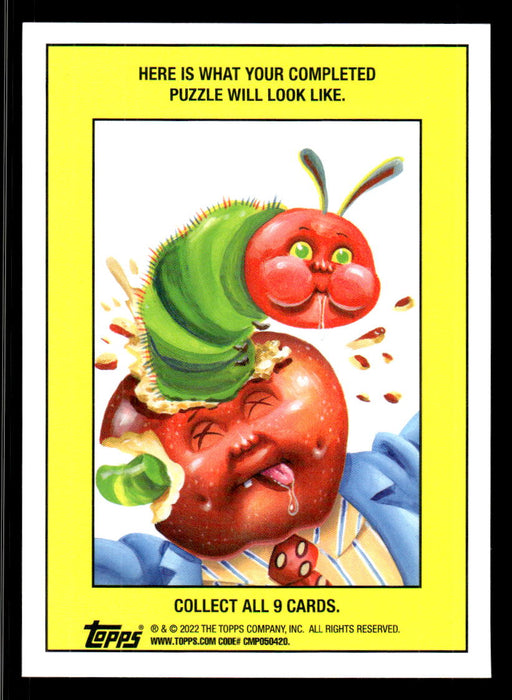 Carnivorous CARRIE 2022 Topps Garbage Pail Kids Bookworms Booger Green Back of Card