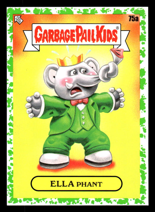ELLA Phant 2022 Topps Garbage Pail Kids Bookworms Booger Green Front of Card