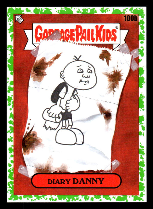 Diary DANNY 2022 Topps Garbage Pail Kids Bookworms Booger Green Front of Card