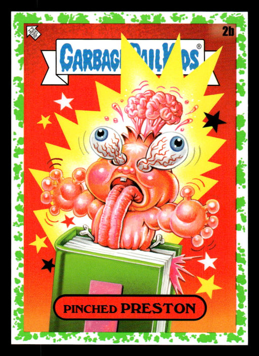 Pinched PRESTON 2022 Topps Garbage Pail Kids Bookworms Booger Green Front of Card