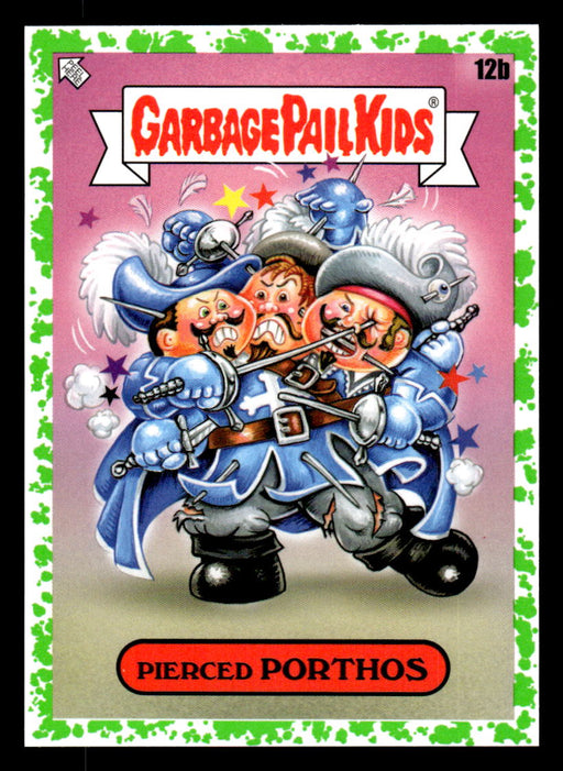 Pierced PORTHOS 2022 Topps Garbage Pail Kids Bookworms Booger Green Front of Card