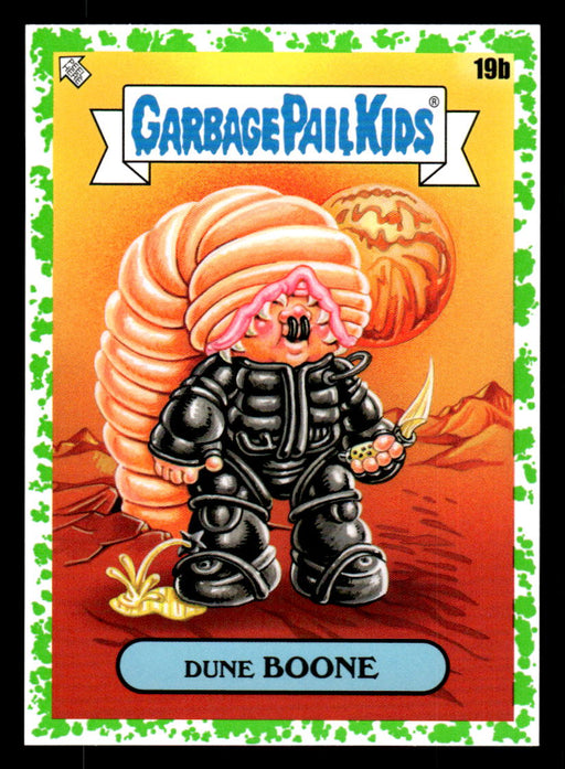 Dune BOONE 2022 Topps Garbage Pail Kids Bookworms Booger Green Front of Card