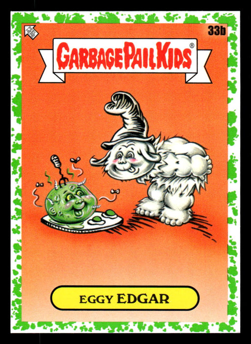 Eggy EDGAR 2022 Topps Garbage Pail Kids Bookworms Booger Green Front of Card