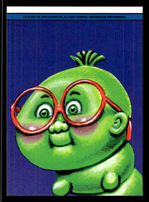 Jabbed JACKSON 2022 Topps Garbage Pail Kids Bookworms Booger Green Back of Card