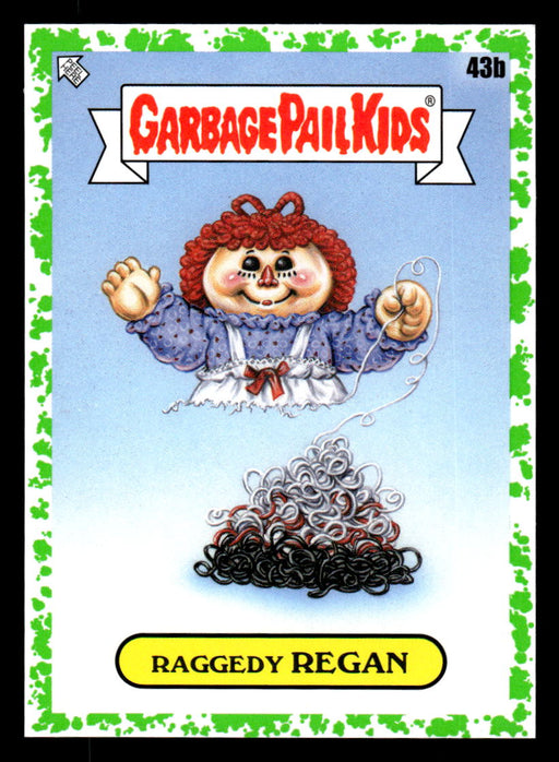 Raggedy REGAN 2022 Topps Garbage Pail Kids Bookworms Booger Green Front of Card