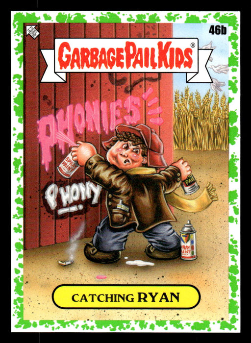 Catching RYAN 2022 Topps Garbage Pail Kids Bookworms Booger Green Front of Card