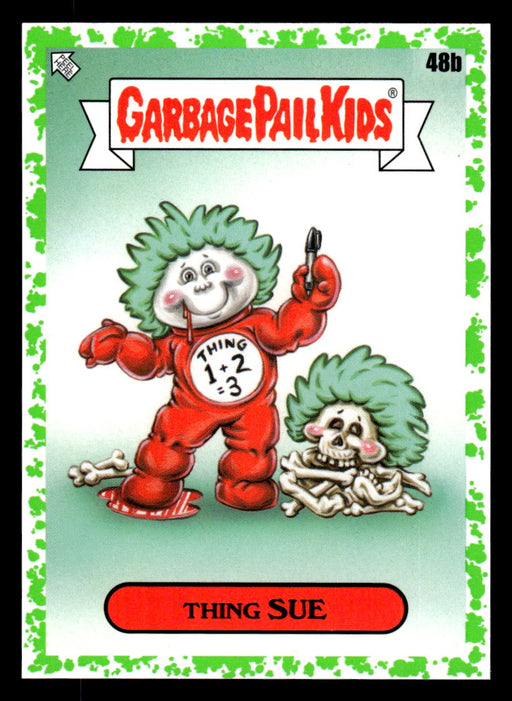 Thing SUE 2022 Topps Garbage Pail Kids Bookworms Booger Green Front of Card