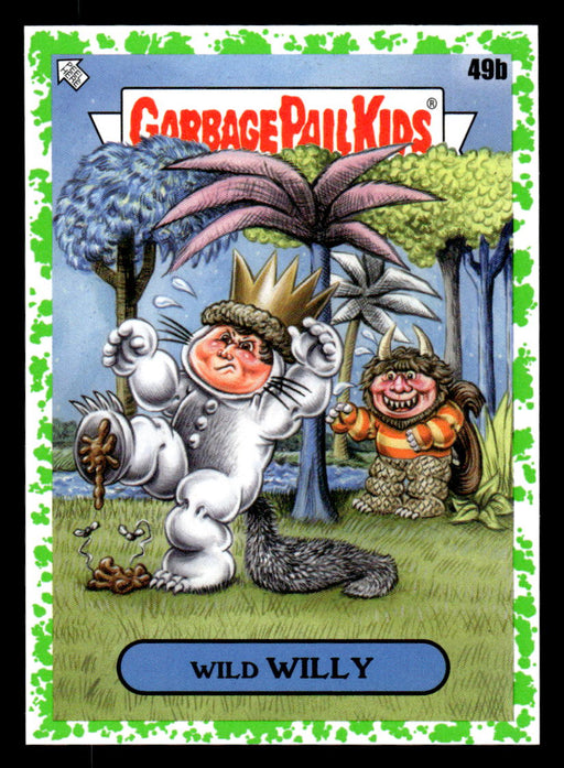 Wild WILLY 2022 Topps Garbage Pail Kids Bookworms Booger Green Front of Card