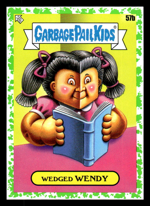 Wedged WENDY 2022 Topps Garbage Pail Kids Bookworms Booger Green Front of Card
