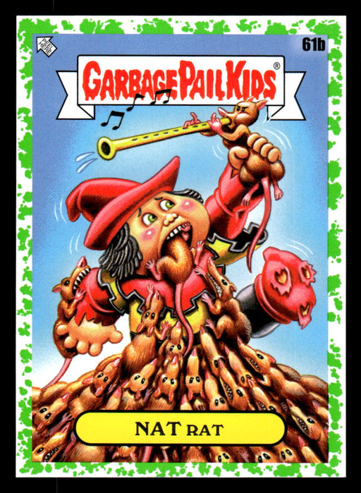 NAT Rat 2022 Topps Garbage Pail Kids Bookworms Booger Green Front of Card