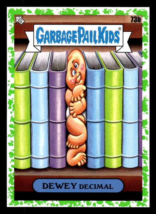 DEWEY Decimal 2022 Topps Garbage Pail Kids Bookworms Booger Green Front of Card