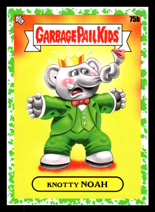 Knotty NOAH 2022 Topps Garbage Pail Kids Bookworms Booger Green Front of Card