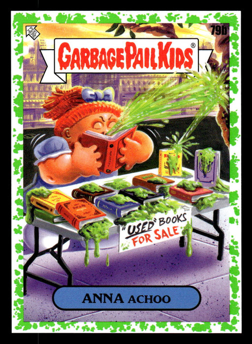 ANNA Achoo 2022 Topps Garbage Pail Kids Bookworms Booger Green Front of Card