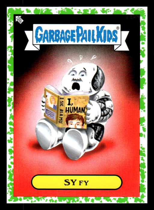 SY Fy 2022 Topps Garbage Pail Kids Bookworms Booger Green Front of Card