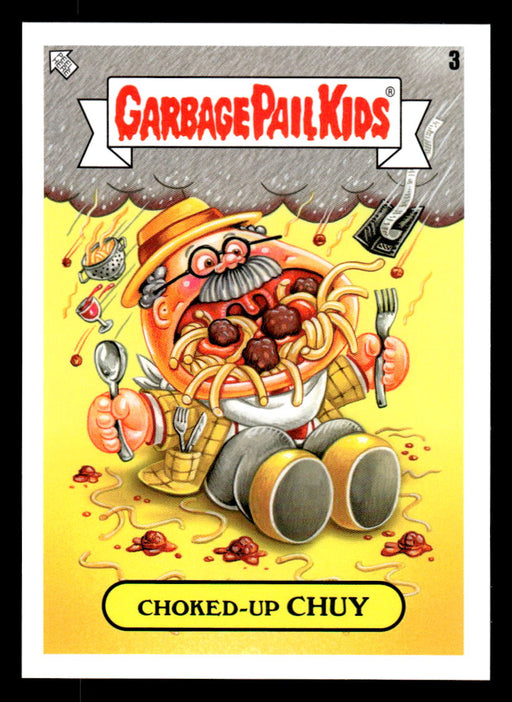 Choked-up CHUY 2022 Topps Garbage Pail Kids Bookworms Gross Adaptations Front of Card