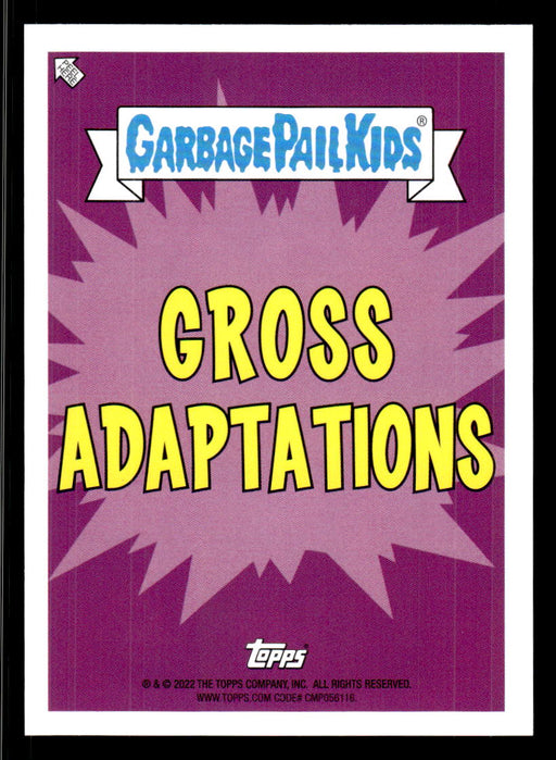 Lost LYRA 2022 Topps Garbage Pail Kids Bookworms Gross Adaptations Back of Card