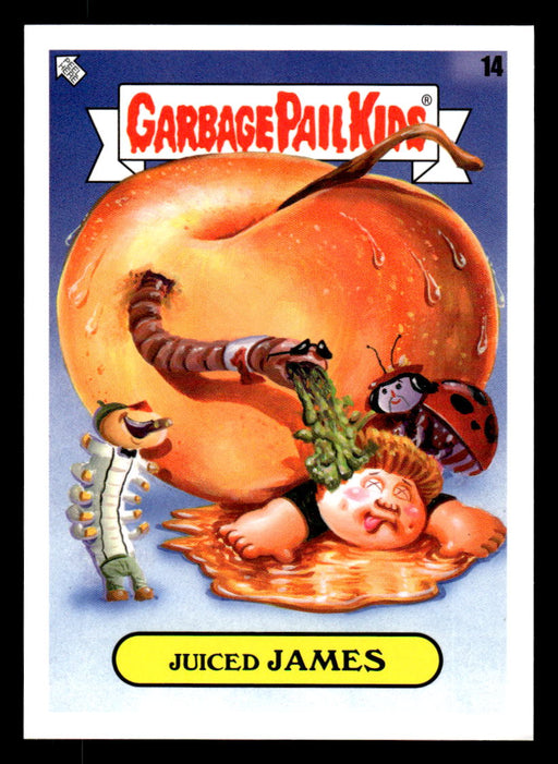 Juiced JAMES 2022 Topps Garbage Pail Kids Bookworms Gross Adaptations Front of Card