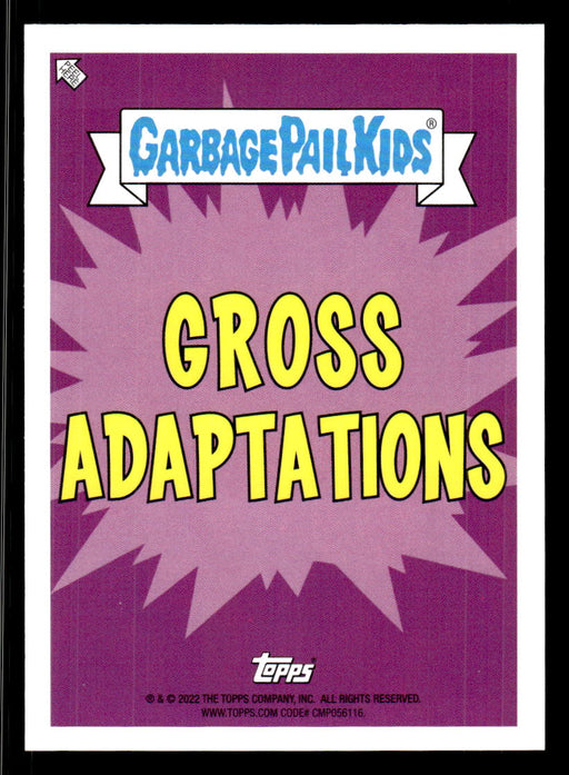 TOM Tracks 2022 Topps Garbage Pail Kids Bookworms Gross Adaptations Back of Card