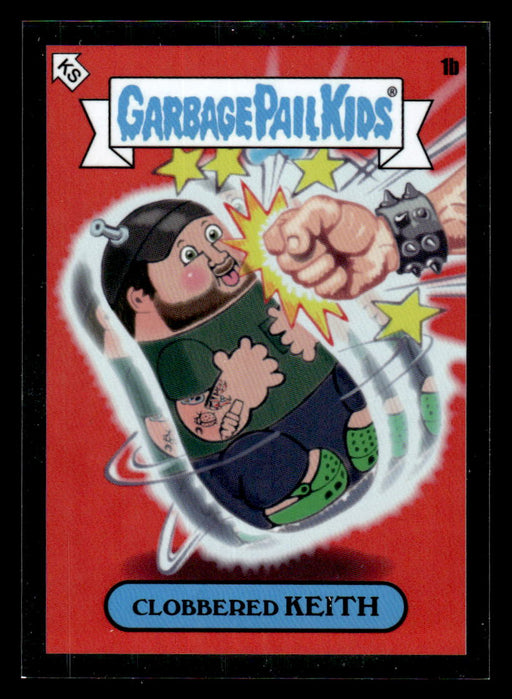 Clobbered KEITH 2022 Topps MLB x GPK Series 1 Keith Shore Artist Portrait Front of Card