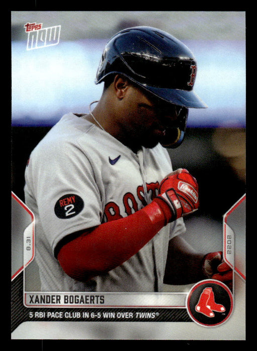 Xander Bogaerts 2022 Topps Now Base Front of Card