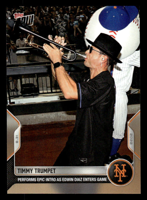 Timmy Trumpet 2022 Topps Now Base Front of Card