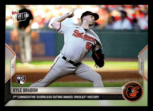 Kyle Bradish 2022 Topps Now Base Front of Card