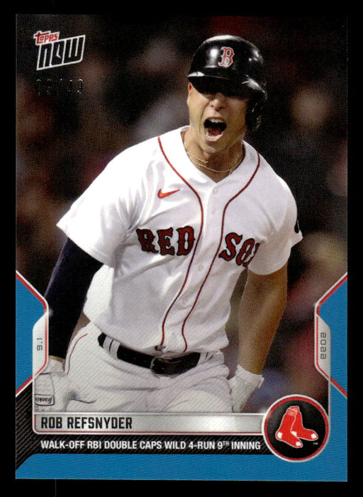 Rob Refsnyder 2022 Topps Now Blue Front of Card
