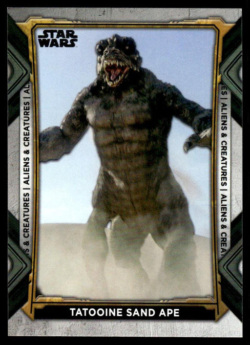 Tatooine Sand Ape 2022 Topps Star Wars Book of Bobba Fett Aliens and Creatures Front of Card