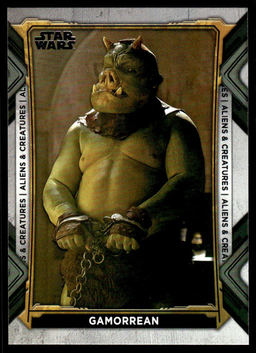 Gamorrean 2022 Topps Star Wars Book of Bobba Fett Aliens and Creatures Front of Card