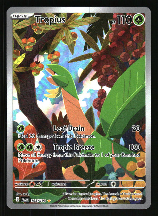 Tropius 2023 Pokemon Paldea Evolved Front of Card