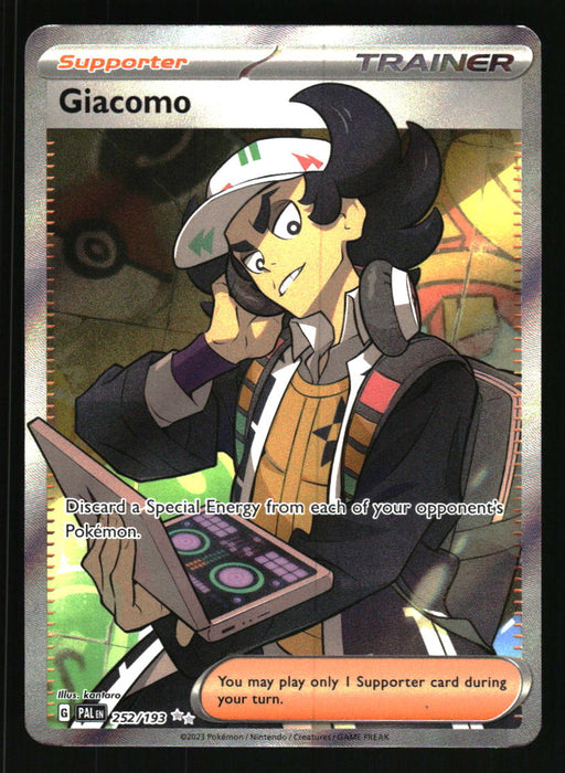Giacomo 2023 Pokemon Paldea Evolved Front of Card