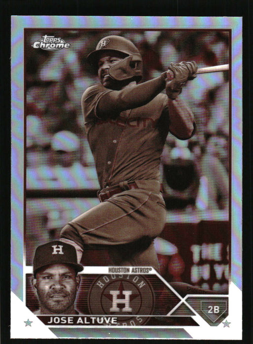 Jose Altuve 2023 Topps Chrome Front of Card